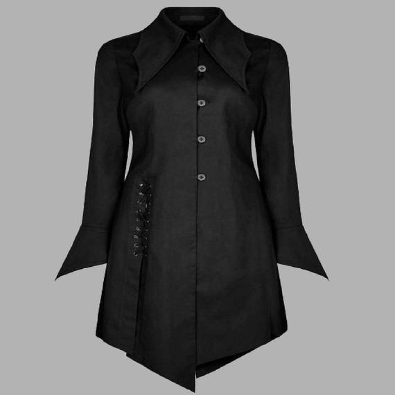 Ladies Gothic Punk Rave Women Corporate Vampire Shirt Coat by Speedupshop steampunk buy now online