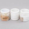 Se of 3 Antique miniature white porcelain bottles, jar, pot by Alchemyshop steampunk buy now online