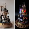 Steampunk lamp "Benjamin"/Industrial desk lamp/Steampunk art/Steampunk decor by MarCoWoodRU steampunk buy now online