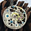 Antique Steampunk Necklace, Vintage Rotary Watch Movement Necklace, Watch Necklace, Neo Victorian Jewelry,Steampunk Jewelry,Steampunk Gifts by forageandfinduk steampunk buy now online