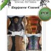 Corset Sewing Pattern, Steampunk Under Bust Corset, PDF Digital Download. Sizes 38 -40 -42" Waists Plus sized Steel boned by Harlotsandangels steampunk buy now online