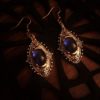 Elegant Blue Stone Victorian Earrings by GothicRemedyDesigns steampunk buy now online