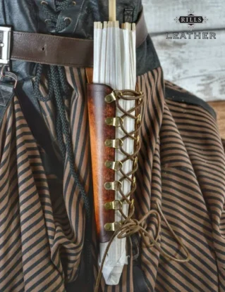 Leather Parasol Belt Holster Holder Steampunk Costume Accessory by RillsLeathercraft steampunk buy now online