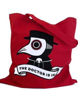 Plague Doctor Tote Bag by emandsprout steampunk buy now online