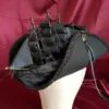 Steampunk Black Tricorn Pirate Hat with Roses by EphemeraEmporiumGB steampunk buy now online Steampunk Black Tricorn Pirate Hat with Roses by EphemeraEmporiumGB steampunk buy now online
