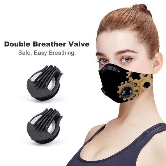 Steampunk Premium Face Mask With 1, 2, 5 Or 10 Filters, Breathe Holes And Nose Clip, Washable & Reusable, Adjustable Stretchy Neck Band by CandyCoutureStore steampunk buy now online Steampunk Premium Face Mask With 1, 2, 5 Or 10 Filters, Breathe Holes And Nose Clip, Washable & Reusable, Adjustable Stretchy Neck Band by CandyCoutureStore steampunk buy now online
