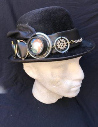 Steampunk Style Bowler Hat by EchoGoodies steampunk buy now online