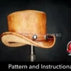 Top Hat Pattern - Leather DIY - Pdf Download - Video Tutorial by DieselpunkRo steampunk buy now online Top Hat Pattern - Leather DIY - Pdf Download - Video Tutorial by DieselpunkRo steampunk buy now online