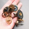 Lot of 10 Vintage brass alarm clock parts, gears, used, dark patina by Alchemyshop steampunk buy now online