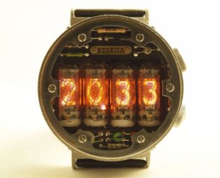 Nixie Wrist Watch styled "Metro" by moskvitanin steampunk buy now online