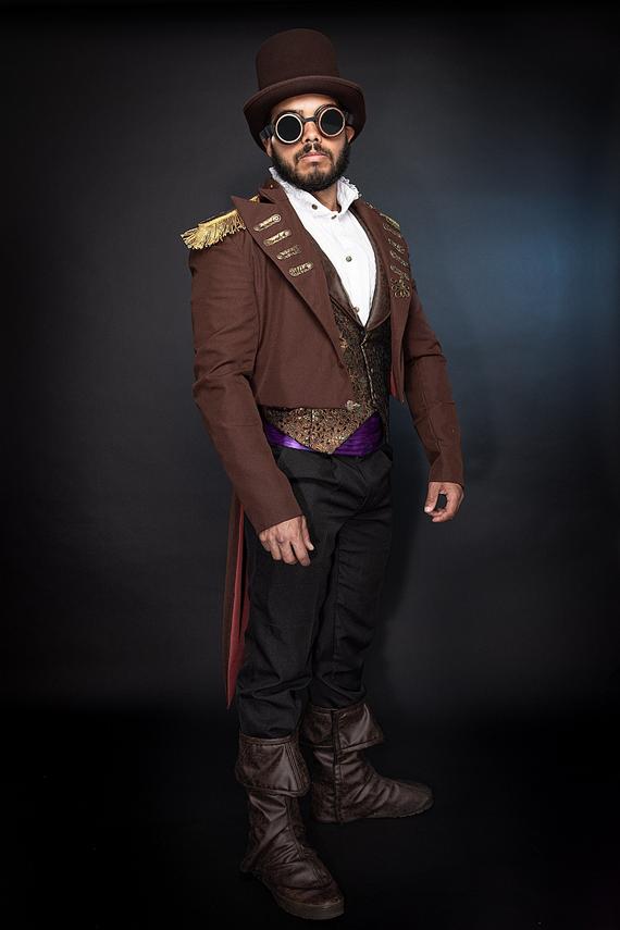 Steampunk complete Kit, composed of Jacket, shirt and vest by APARATOSSewing steampunk buy now online