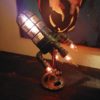 Steampunk Rocket Lamp: The Rocket With Flames That Doesn't Catch Things On Fire! (Made To Order.) by RustyLights steampunk buy now online