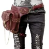 FiveloveTwo® Men Women Multi-purpose Tactical Drop Leg Arm Bag Pack Hip Belt Waist Messenger Shoulder Fanny Packs Steampunk Bag Wallet Purse Pouch Bag Red Brown steampunk buy now online