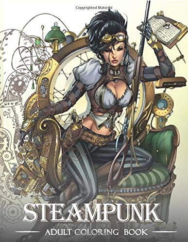 Steampunk Coloring Book: An Adult Coloring Book with Mechanical & Futuristic People and Animals steampunk buy now online
