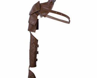 YiZYiF Gothic Steampunk Shoulder Armor Arm Strap PU Adjustable Metal Rivets Shoulder Arm Bracers Body Chest Harness Cosplay Costume Accessory Brown One Size steampunk buy now online