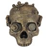 Design Toscano Steampunk Skull Containment Vessel Gothic Stash Box Statue, Polyresin, Antique Brass, 19 cm steampunk buy now online