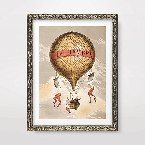 STEAMPUNK ART PRINT POSTER Airship Hot Air Balloon Home Decor Wall Picture Unusual Vintage Curiosity A4 A3 A2 (10 Sizes) steampunk buy now online