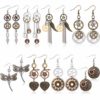 8 Pairs Steampunk Drop Earrings Gear Dangle Earrings Antique Clockwork Earrings Vintage Mix-tone Earrings for Women Girls steampunk buy now online