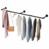 Greenstell Industrial Pipe Style Garment Rack, Foldable Wall Hanger for Bedroom, Living room, Kitchen, Three Pedestal Three-way Hangers steampunk buy now online