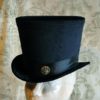 Gothic Top Hat,Black Velvet Victorian Hat,Burning Man Hat,Steampunk Top Hat with Vintage Watch Movement,Ivory Top Hat-Custom-Made to Order by BizarreNoir steampunk buy now online