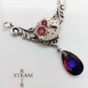 Rococo Steampunk Necklace - Steampunk Jewelry - gift boxed - Swarovski volcano Crystal Necklace - steampunk - necklace - steampunk wedding by SteamRetro steampunk buy now online