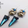 steampunk earrings - art deco earrings - swarovski earrings - bermuda blue earrings - steampunk art deco - neo victorian earrings - gothic by SteamRetro steampunk buy now online steampunk earrings - art deco earrings - swarovski earrings - bermuda blue earrings - steampunk art deco - neo victorian earrings - gothic by SteamRetro steampunk buy now online