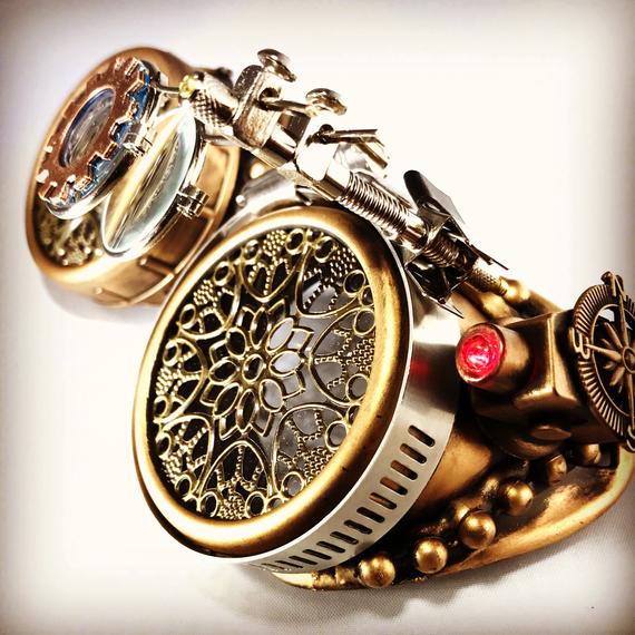 Steampunk Goggles Rave Glasses Victorian gcg aviator cosplay costume clothing accessory for Burning man and music festival by TheLoveLockShop steampunk buy now online