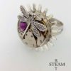 steampunk - steampunk ring - dragonfly - steampunk dragonfly ring- Febuary birthstone ring - steampunk jewellery - firefly ring - Amethyst by SteamRetro steampunk buy now online