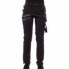 kunfang Men Steampunk Denim Jeans with Pockets Fashion Buckle Lock Straight Leg Pants Joggers Sport Bottoms Solid Color Military Combat Trousers Black Red Green steampunk buy now online
