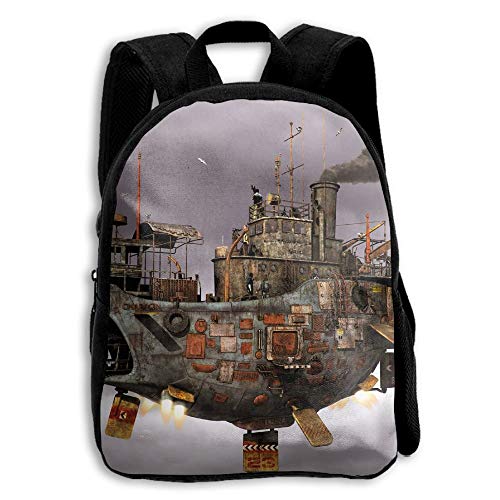 Steampunk Airship School Backpack Children Bookbag for Kids steampunk buy now online