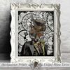 Fox art print, Poster Print on Antique Dictionary book page, wall decor, Home decor, unique gift, Steampunk Wall hangings steampunk buy now online