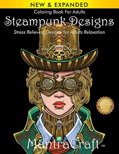 Coloring Book For Adults: Steampunk Designs: Stress Relieving Designs for Adults Relaxation steampunk buy now online