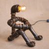 XSPWXN Nostalgic Steampunk Table Lamp Robot Light Thinkers Industrial Water Pipe Desk Lamp Energy Saving Desktop Lamps 1-Light Vintage Coffee Decoration Bar Shop Loft High Brightness E27 Light Source steampunk buy now online