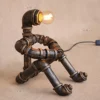 XSPWXN Nostalgic Steampunk Table Lamp Robot Light Thinkers Industrial Water Pipe Desk Lamp Energy Saving Desktop Lamps 1-Light Vintage Coffee Decoration Bar Shop Loft High Brightness E27 Light Source steampunk buy now online