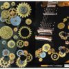 Inlaystickers Guitars & Bass - Steampunk Gears (Body & Knobs Set) B-187ST-SET steampunk buy now online