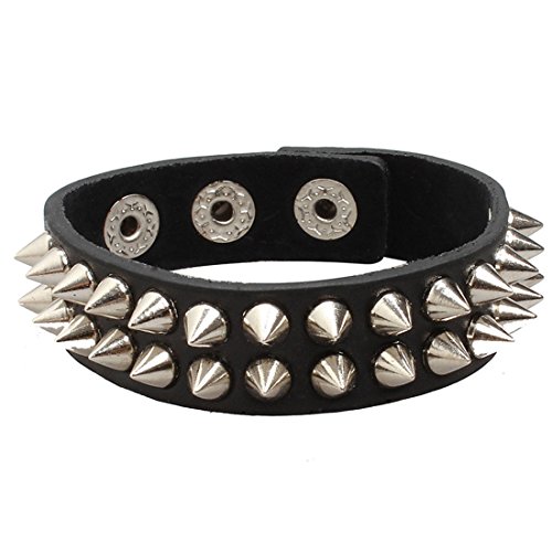 UltraByEasyPeasyStore Small Spike Goth Steampunk Bracelet Emo Punk Cyber Wrist Cuff Mens Womens Wristbands Biker Rock Vintage Gothic Style Adult steampunk buy now online