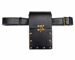 Cypressen Leather Vintage Waist Bag Steampunk Punk Handbag Retro Motorcycle Bag PU Leather Bag Pocket for Motorcycle Mobile Phone Change Storing for Travel Hiking Cycling Camping steampunk buy now online