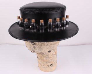 Hand Crafted Plague Doctor, Alchemist, Halloween, Christmas Steampunk Hat by ceeleather steampunk buy now online
