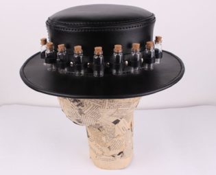 Hand Crafted Plague Doctor, Alchemist, Halloween, Steampunk Hat by ceeleather steampunk buy now online