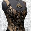 PIN BODICE - Gold/Black Tapestry by ShrineofHollywood steampunk buy now online