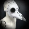 Plague Doctor Bird Mask Steampunk Raven Mask Costume Cosplay Masquerade Mask Steampunk Long Nose for Halloween Masquerade Costume White by 4everstore steampunk buy now online