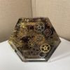 Steampunk Black and Gold Handmade Octagon Jewelry Tray by ArtworkbyJoslynne steampunk buy now online