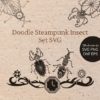 Steampunk Clipart– Insect cut file–Dragonfly PNG-Steampunk insect svg dxf–Vector Clipart–Digital beetle–Steampunk vector set by TatyanaZenartistShop steampunk buy now online