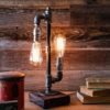 Table lamp-Desk lamp-Edison Steampunk lamp-Rustic home decor-Gift for men-Farmhouse decor-Home decor-Desk accessories-Industrial lighting by UrbanIndustrialCraft steampunk buy now online