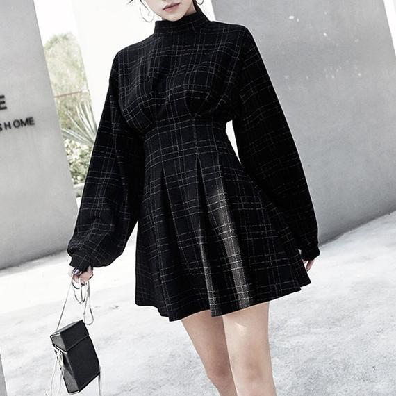 Vintage Gothic Dress, Punk Style Gothic Dress by BeWitchered steampunk buy now online