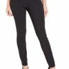 Roman Originals Women Stretch Pull On Trousers - Ladies Bengaline Fitted Tailored Tapered Elasticated Work Office Smart Thick Legging - Black - Size 20 steampunk buy now online