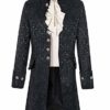 Fueri Mens Steampunk Victorian Medieval Jacket Pirate Costume Viking Renaissance Formal Tailcoat Gothic Victorian Tuxedo Coats Black steampunk buy now online
