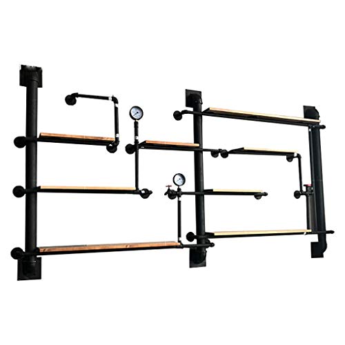 Wall Shelf Large Industrial Iron Water Pipe Shelf Holder Wall Mount Floating Wall Hanging Material Wall Decor Steampunk for Custom Piping Shelf steampunk buy now online