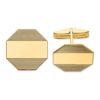 14k Yellow Gold Mens Octagonal Line Design Cuff Links Cufflinks Link Fine Jewellery For Dad Mens Gifts For Him steampunk buy now online