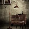 Raelf Retro Nostalgic Living Room Bedroom Long Arm Fishing Restaurant Floor Lamp Loft Industrial Wind Floor Lamp E27 Pot Lid Floor Lamp Nordic Old-fashioned Floor Lamp Steam Punk Water Pipe Surface Li steampunk buy now online